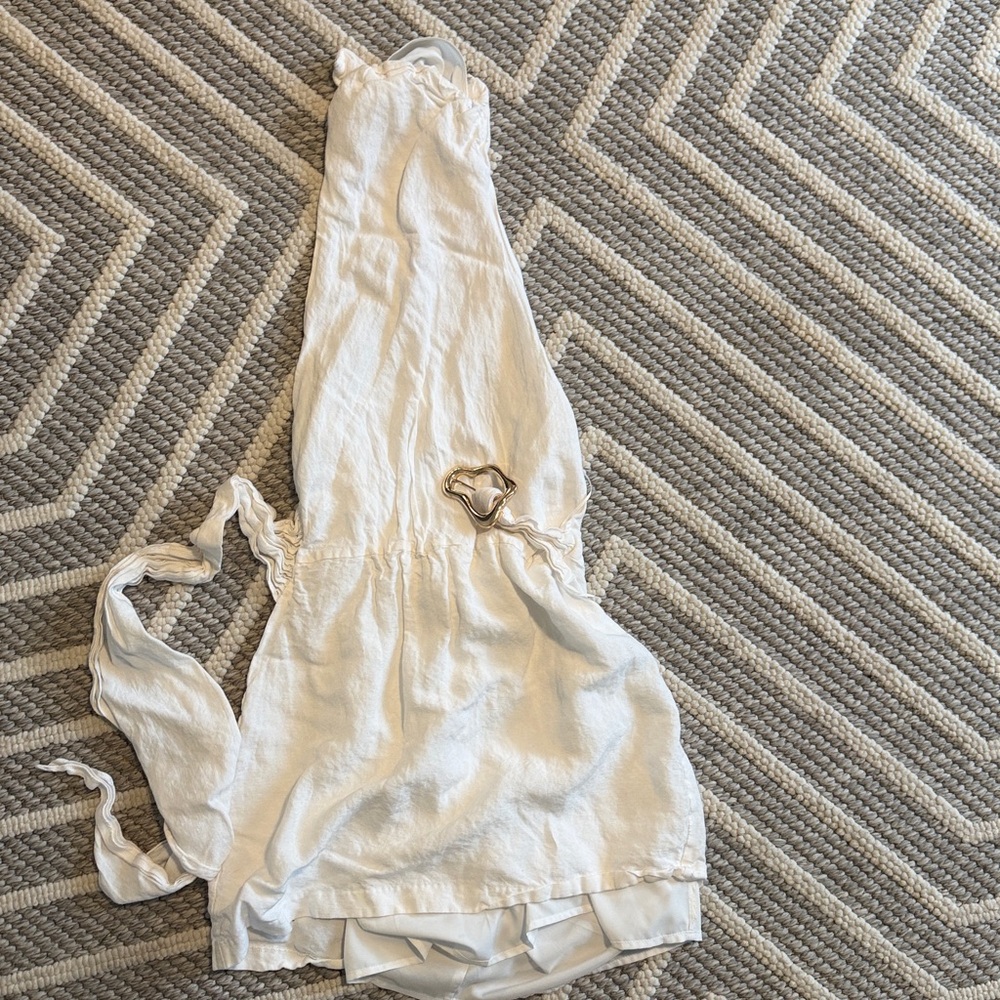 Amanda Uprichard Calais White Halter Dress
Linen - Picture 3 of 7